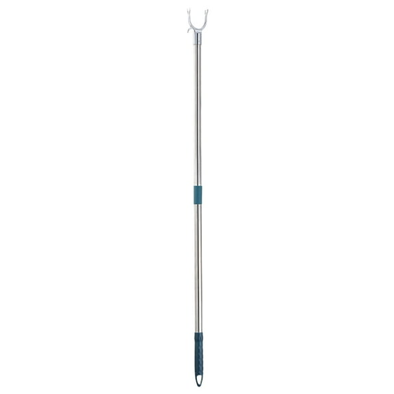 GOOHOCHY Garment Hook Clothesline Pole Stainless Steel 1Set