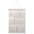 thumbnail image 1 of GOOHOCHY Pockets Hanging Wall Organizer Beige 1 Set 20.44X13.76X0.39in, 1 of 8