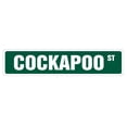 thumbnail image 1 of COCKAPOO Street Sign dog pet cockerpoo cocker spaniel | Indoor/Outdoor |  30" Wide, 1 of 5