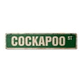 thumbnail image 1 of COCKAPOO Vintage Aluminum Street Sign dog pet cockerpoo cocker spaniel rustic metal tin | Indoor/Outdoor |  24" Wide, 1 of 4