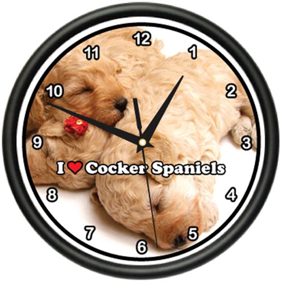 COCKER SPANIEL Wall Clock dog puppy puppies breeder