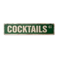 thumbnail image 1 of COCKTAILS Vintage Plastic Street Sign liquor drinks bar bartender restaurant | Indoor/Outdoor |  30" Wide, 1 of 4