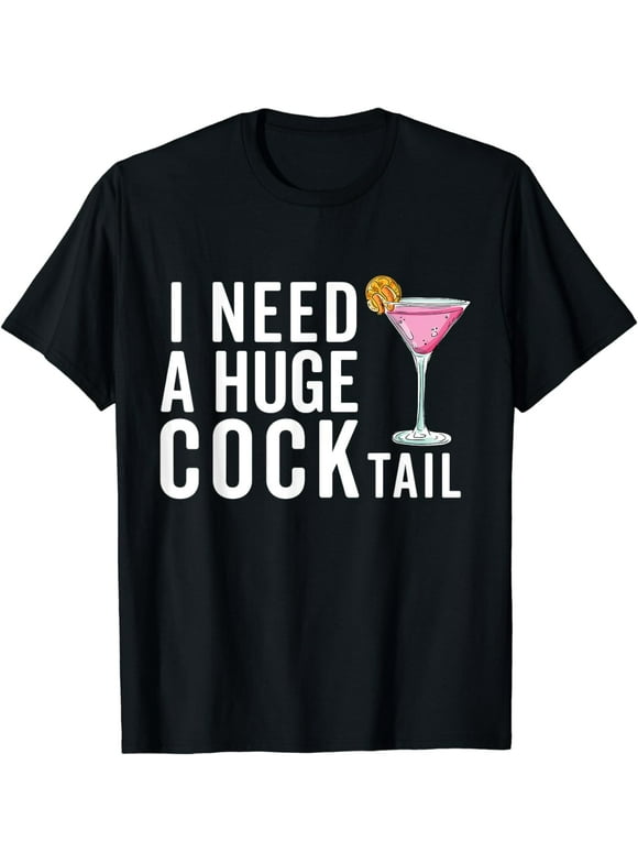 COCKtail Funny Adult Humor Drinking T-Shirt