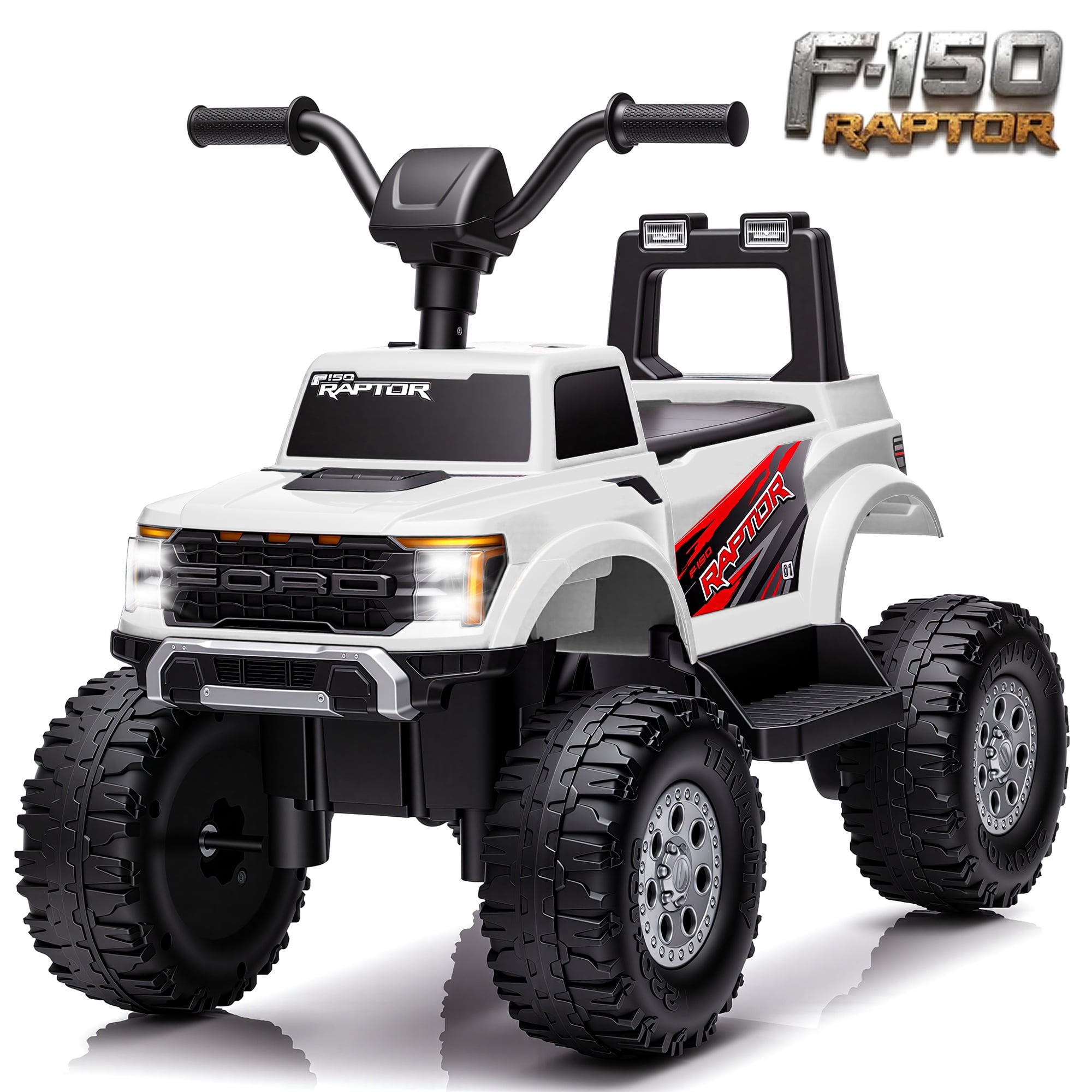 COCLUB 12V Ride On Car for Kids, Licensed Ford F-150 Raptor Battery ...