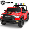 thumbnail image 1 of 24V 2 Seats Ride On Car for Kids, Licensed RAM RHO 1500 Powered Electric Car with 4 Wheels Spring Suspesion, Ride On Toy for 3-8 Year Boys & Girls with Remote Control, Horm, Siren, LED Lights, Red, 1 of 9