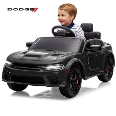 COCLUB 12V Dodge Licensed Toddler Electric Car for Kids, Ride-On Toys with Parent Remote Control, Bluetooth® & LED Dashboard – ASTM Certified for Boys & Girls Ages 3-4, Black