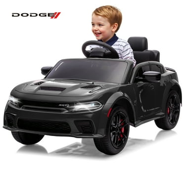COCLUB 12V Dodge Licensed Toddler Electric Car for Kids, Ride-On Toys with Parent Remote Control, Bluetooth® & LED Dashboard – ASTM Certified for Boys & Girls Ages 3-4, Black