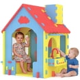 thumbnail image 1 of COCLUB Playhouse for Kids Indoor EVA Foam, with Kitchen Playset Playroom Toys for Toddlers 2-4, Indoor Playground for Boys and Girls, Red, Blue and Yellow, 1 of 9