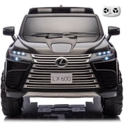24V Ride On Car for Big Kids, Officially Licensed Lexus LX600 2 Seater Electric Car for Kids, Ride On Cars with Remote Control, Battery Powered Riding Toy for Boys & Girls Ages 3 7 Black