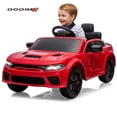 thumbnail image 1 of COCLUB 12V Dodge Licensed Toddler Electric Car for Kids, Ride-On Toys with Parent Remote Control, Bluetooth® & LED Dashboard – ASTM Certified for Boys & Girls Ages 3-4, Red, 1 of 7