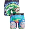thumbnail image 1 of COCO BRANDS Mens Boxer Briefs - 1Pack/2Pack Rick and Morty Soft Underwear Boxers for Men (S-2XL), 1 of 7