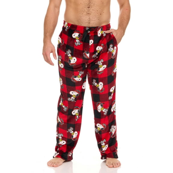 COCO BRANDS Mens Pajama Pants - Peanuts Snoopy Sleepwear PJ - Cozy and Soft Pajamas for Men (S-XL)