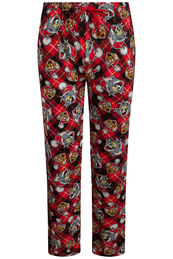 Tom and Jerry Men's Pajama Pants - Looney Tunes Mens Lounge Pants with Pockets (S-2XL)