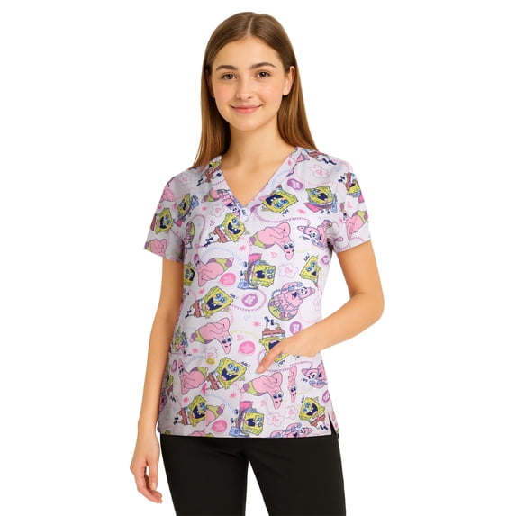 COCO BRANDS Womens Scrubs - V-Neck Scrub Medical Uniform Scrub Shirts Top for Women (S-2XL)