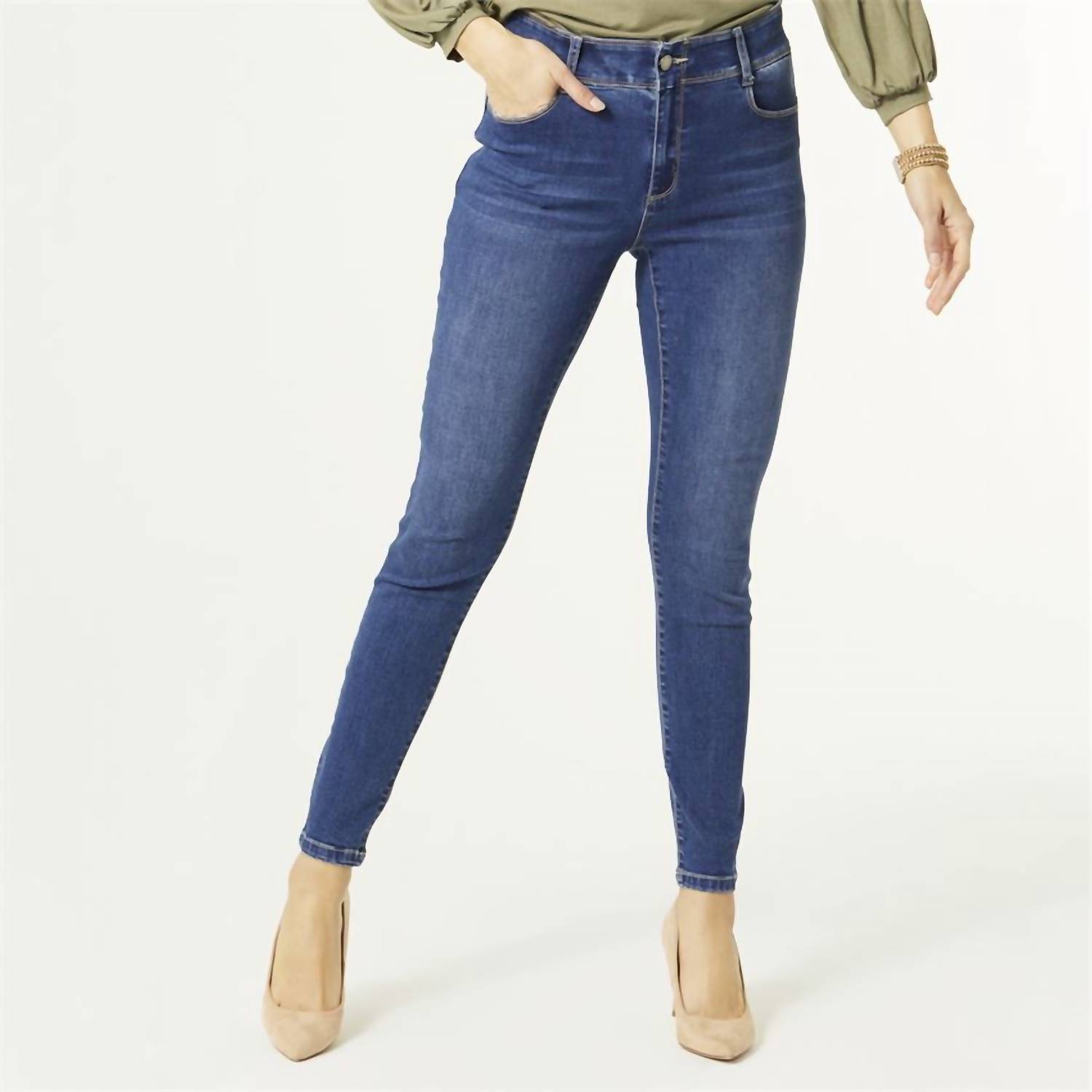COCO + CARMEN Omg Zoey Zip Skinny Jeans