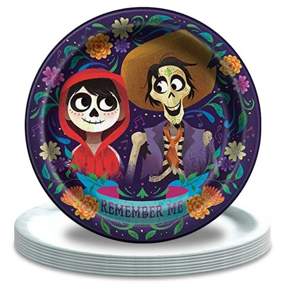 COCO Dream Paper Plates Birthday Decorations Party Supplies Tableware Disposable Dinnerware