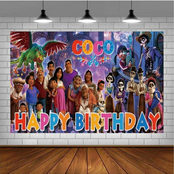 COCO Dream Banner Poster Wall Decor Birthday Backdrop Background Party Supplies Taspestry