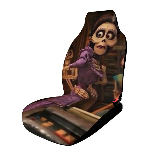 COCO Halloween Cartoon Character Cute 2 Front Car Seat Covers for Car