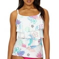 thumbnail image 1 of COCO REEF WOMENS RUFFLE BRA SIZED UNDERWIRE SWIMSUIT TANKINI TOP, 1 of 4
