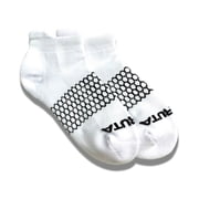 COCO RUTA Bombas Originals Ankle White Hexagonal Socks, Womens, Size Medium