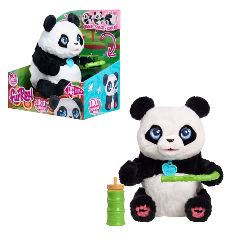 FurReal, Interactive Plush Toy, Coco the Tumbling Panda 10.5 inch