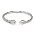 thumbnail image 1 of COCOA POD ENDS COILED ROPE WEST INDIAN BANGLE .925 STERLING SILVER (MADE IN USA) - 8.5, 1 of 1
