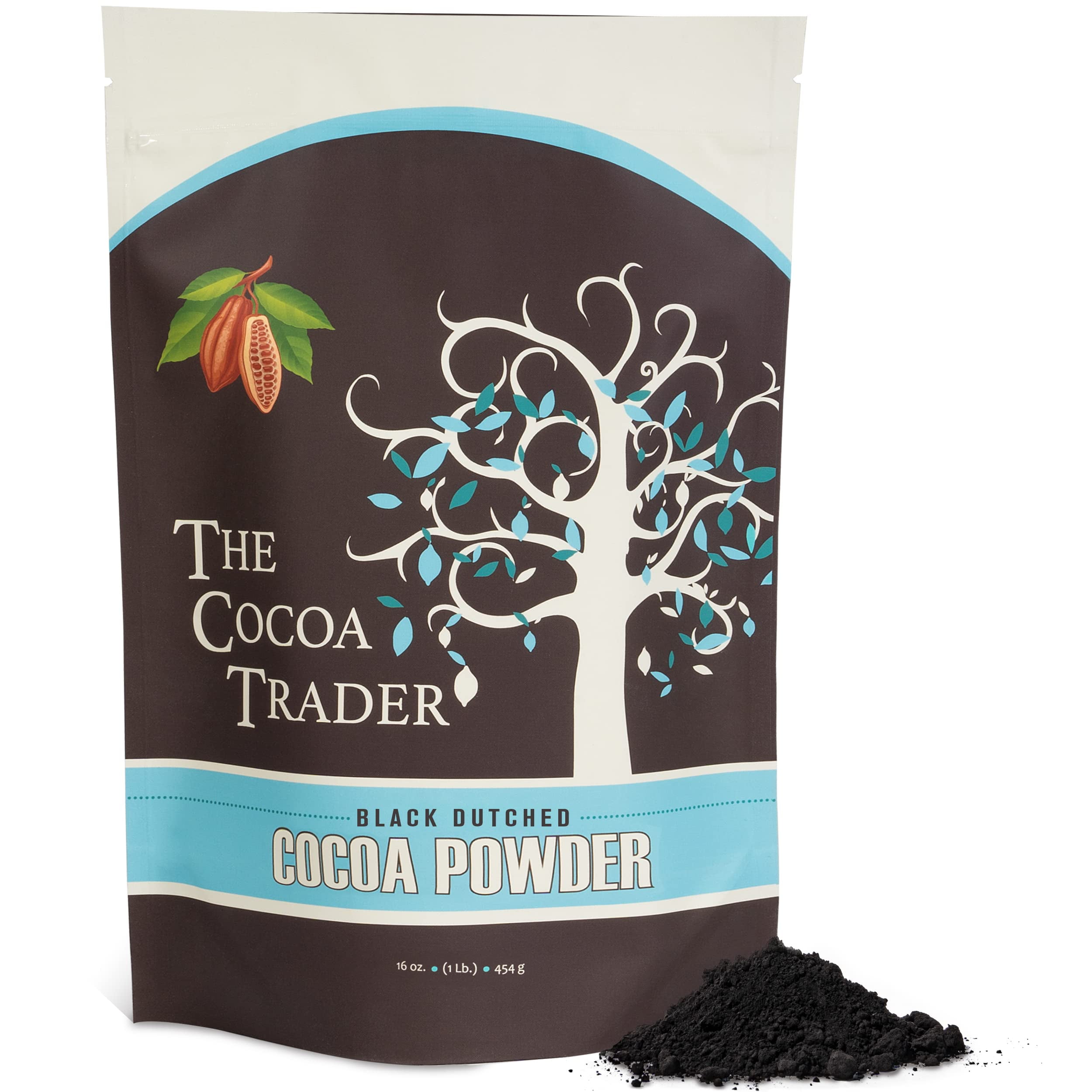 Black Cocoa Powder for GGA1 Baking (1 lb) - Processed Dark Cocoa Powder ...