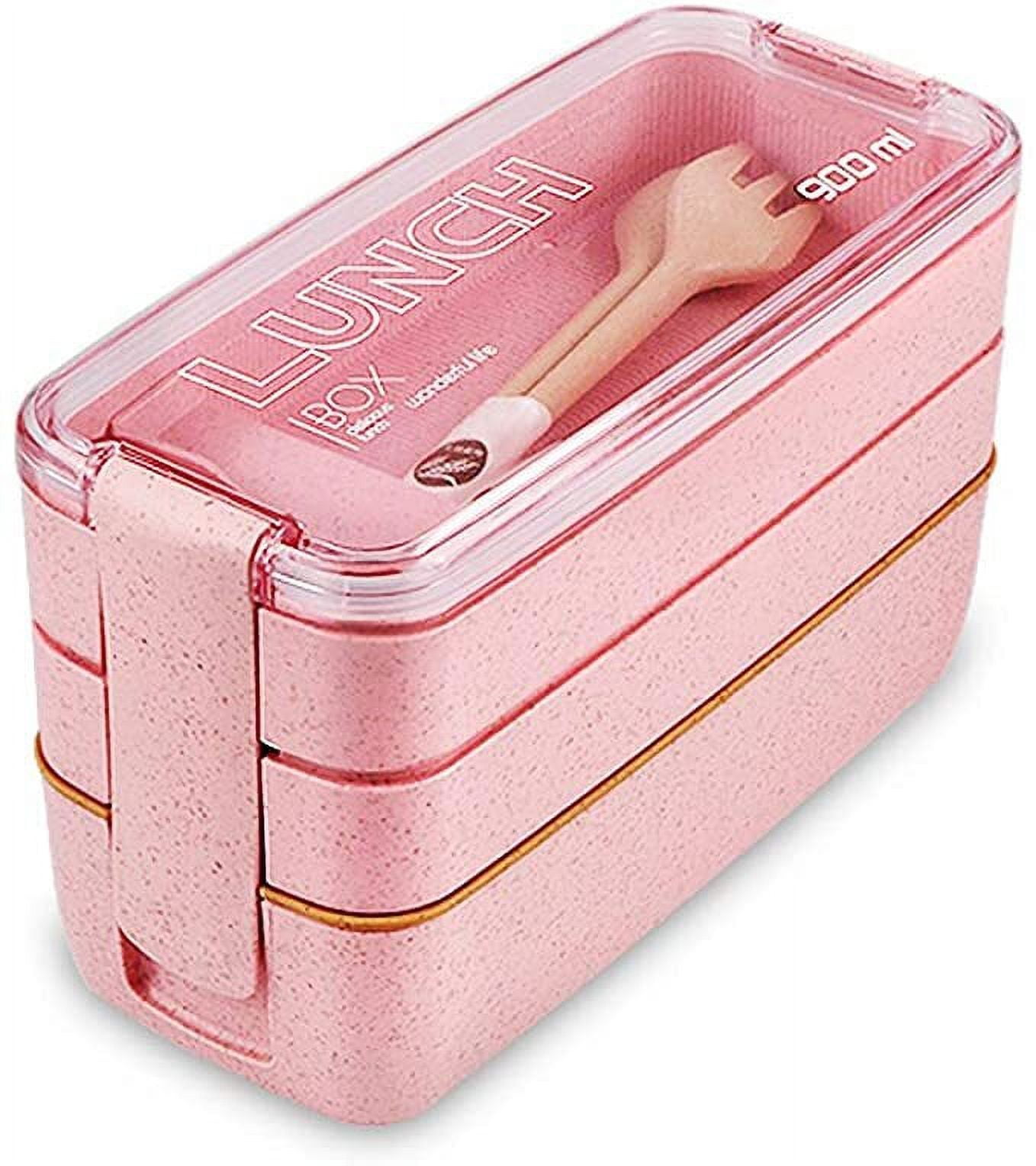 Bento Box Adult Lunch Box with lunch bag, Japanese Lunch Box Containers for  Adult, Bento lunch Box with Leakproof pink