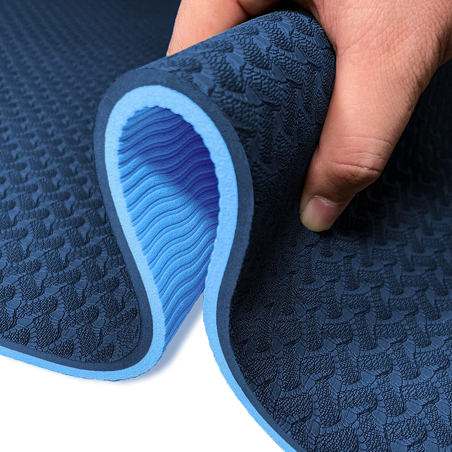 Yoga Mats, Sportneer 8mm TPE Eco Friendly Extra Thick Exercise Mat