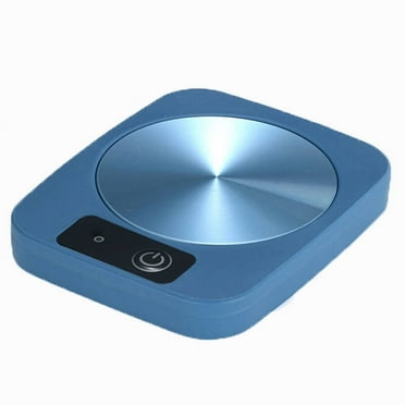 Asfrost Waterproof Smart Coffee Mug Warmer, Coffee Cup Warmer for Desk Auto Shut Off, Electric Beverage Warmer Plate with Two Temperature Settings,Blue