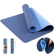 COCOBELA Yoga Mat 72 x 24 Exercise Mats 8mm TPE Non-Slip Extra Thick High-Density Eco Friendly for Yoga Workout Pilates Yoga Mats for Women Men