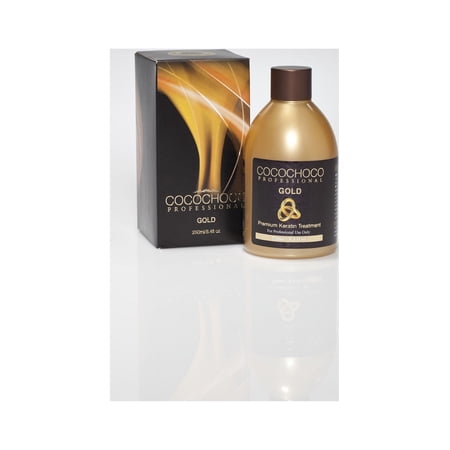 COCOCHOCO Gold keratin hair straightening treatment 8.4oz - with 24k liquid gold