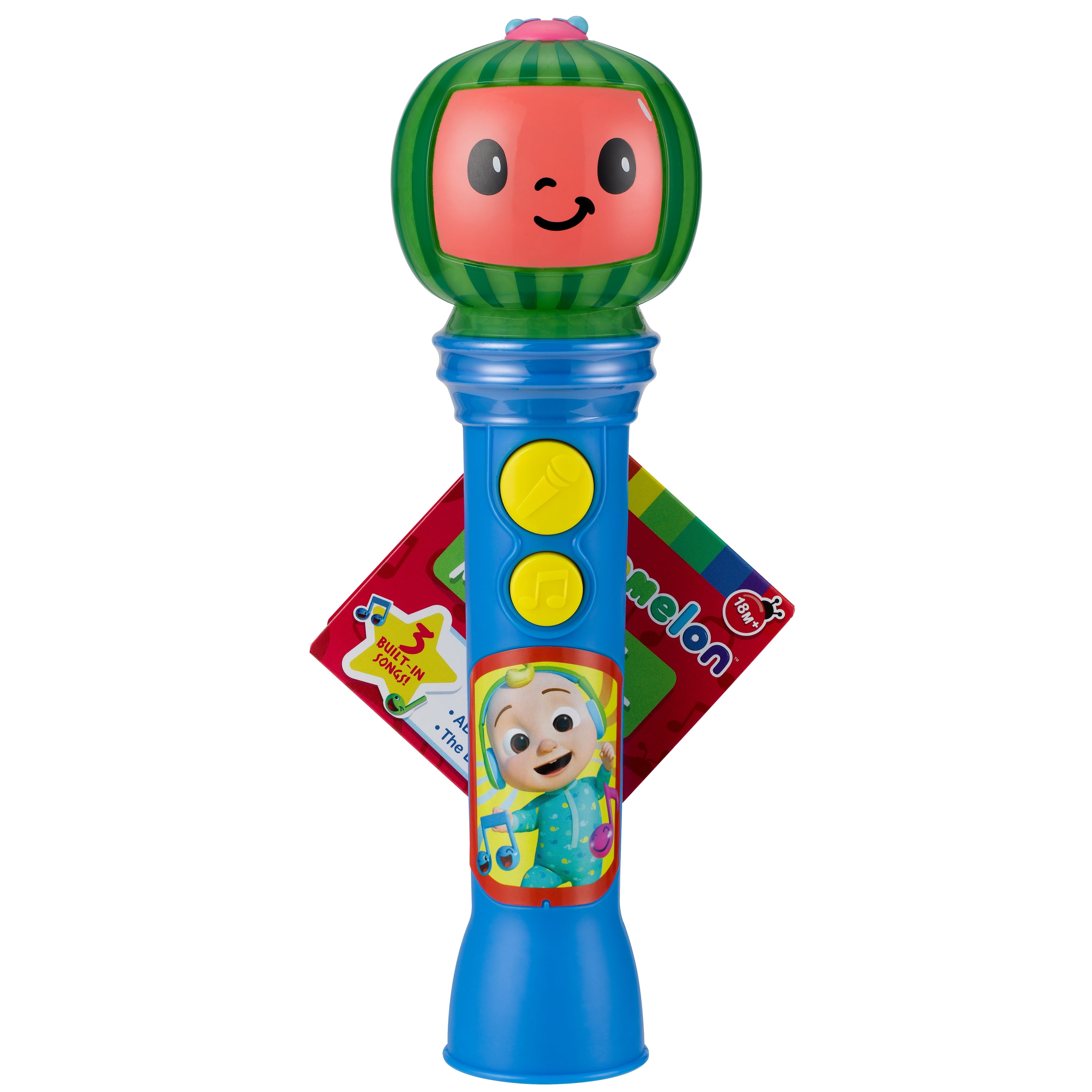 Cocomelon Sing Along Microphone, Includes Built-in Music and Lights, Children Ages 18+ Months