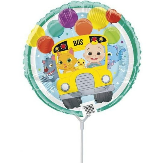 Cocomelon Foil Stick Balloon 9"