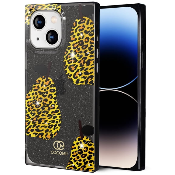 COCOMII Rectangle for iPhone 14/iPhone 13 Case, Leopard Pear