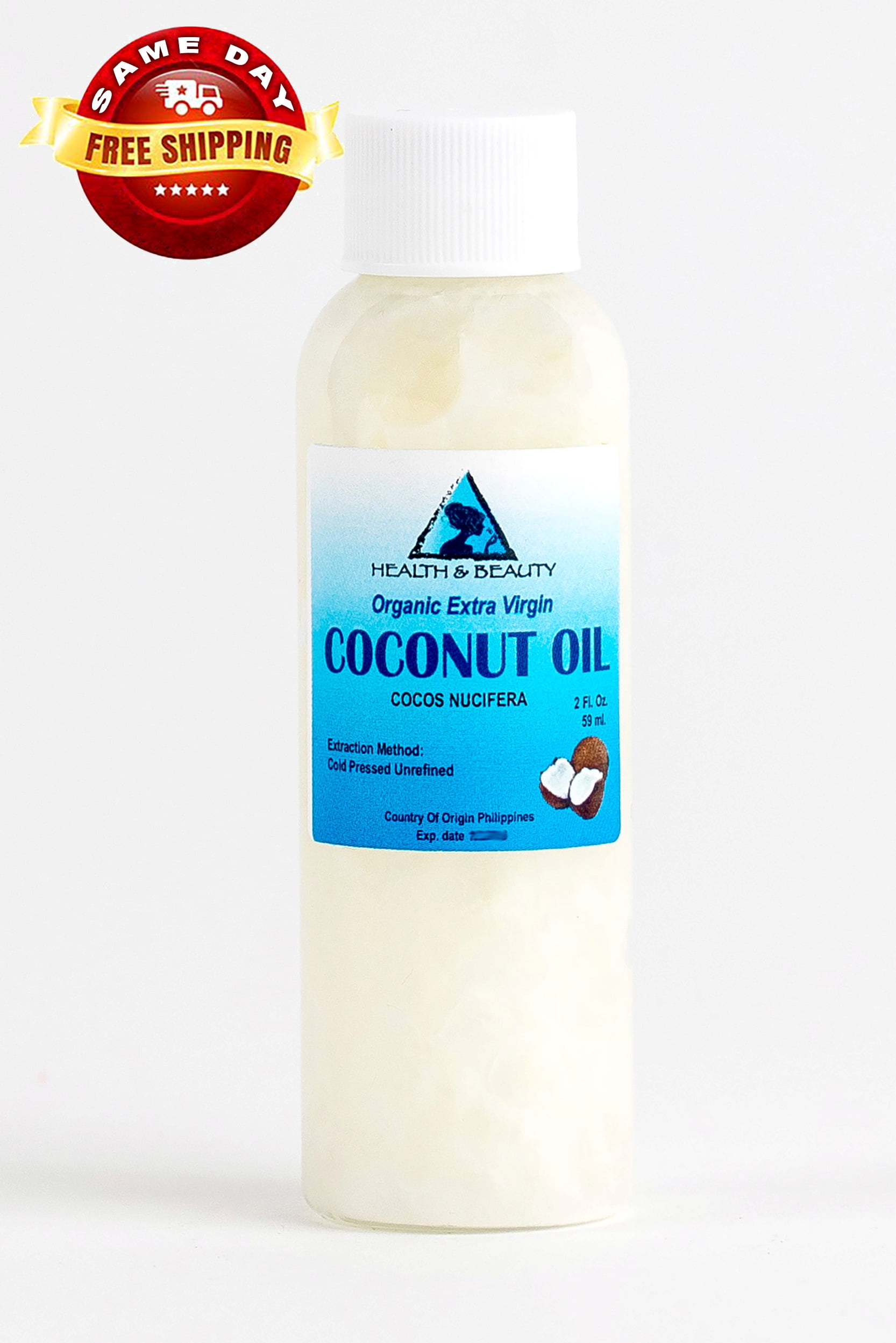 COCONUT OIL EXTRA VIRGIN UNREFINED ORGANIC CARRIER COLD PRESSED RAW ...