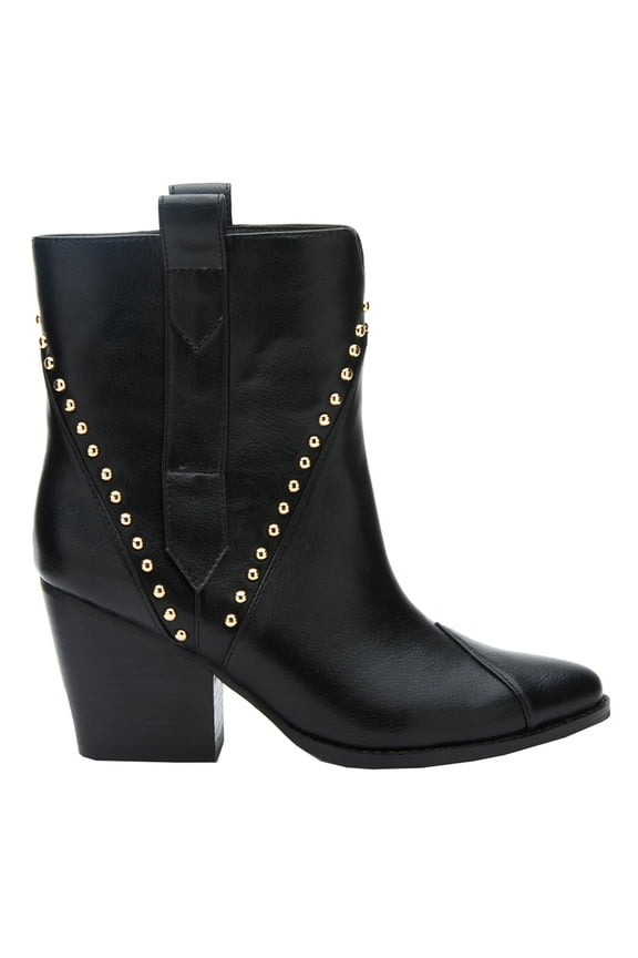 COCONUTS by Matisse Womens Ace Studded Pointed Toe Pull On Ankle Boots