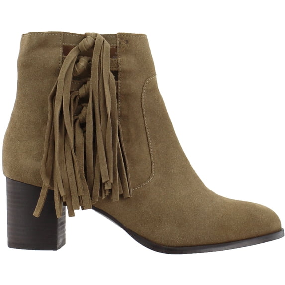 COCONUTS by Matisse Womens Stroll Through Round Toe Fringe Zippered Cowboy