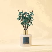COCORR NA Cashmere Vanilla Reed Diffuser Set, 6.7 fl oz Glass Bottle with Dried Flower, Long Lasting Fragrance for Home Bedroom Bathroom Office Decor, Gift