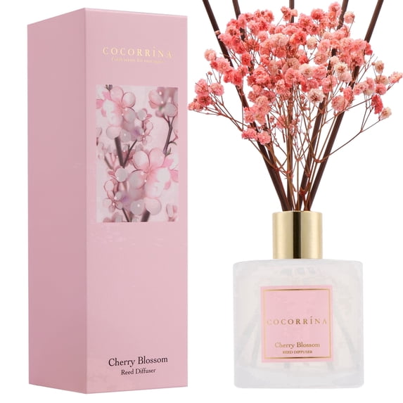 COCORRÍNA Cherry Blossom Reed Diffuser Set
