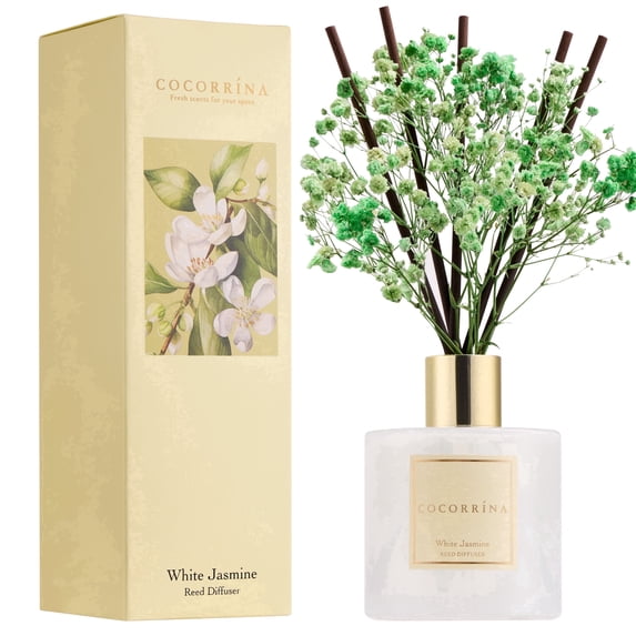 COCORRÍNA White Jasmine Reed Diffuser Set