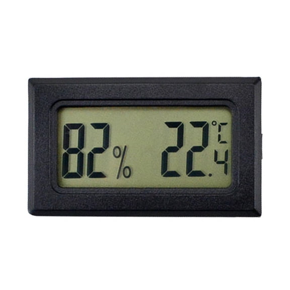 COCOTINA 1XMini Black/White Embedded LED Digital Thermometer Cooling Tester I8U6