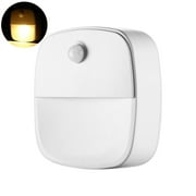 COCOTINA 1x Plug-In Night Light LED Motion Sensor Activated Bathroom Hallway Kitchen E3Q8