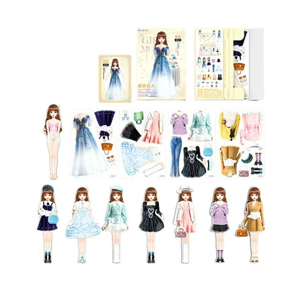 COCOTINA Magnetic Princess Dress Up Paper Doll For Dress Up Baby O7Z6