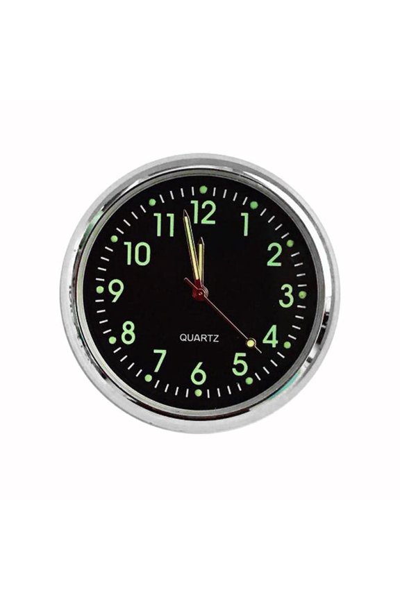 COCOTINA Pocket Small Mini Luminous Quartz Analog Watch Stick-On Clock For Car Boat Bike J4I5