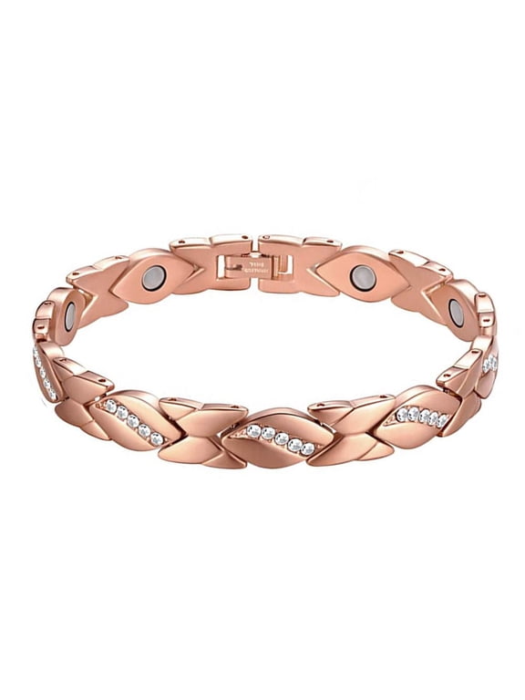 Women's Pure Copper Magnetic Bracelet For Healing Cuff Carpal Bangle E1F1