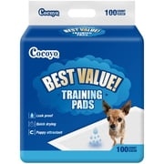 COCOYO Dog Leak Proof Quick Drying Training Pads, 22" x 22", 100 Count