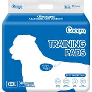 COCOYO Dog Training Pads Giant Size L Size 30 x 45, 30 Count Super Absorbent Puppy Pads
