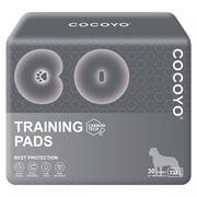COCOYO Y45 Dog Training Pads Extra Large Size Carbon Absorb Eliminating Urine Odor Puppy Pads   Charcoal Dog Pee Pads 30 Count, L 30x45 inch,Black