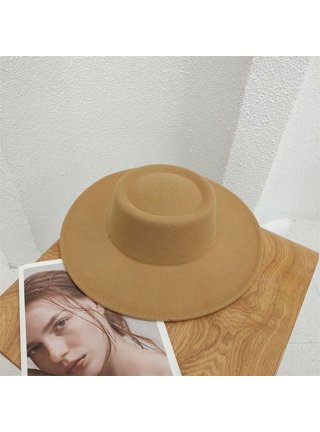 Yorcoten Summer Straw Beach Fedora Hat for Women Men Sun Panama